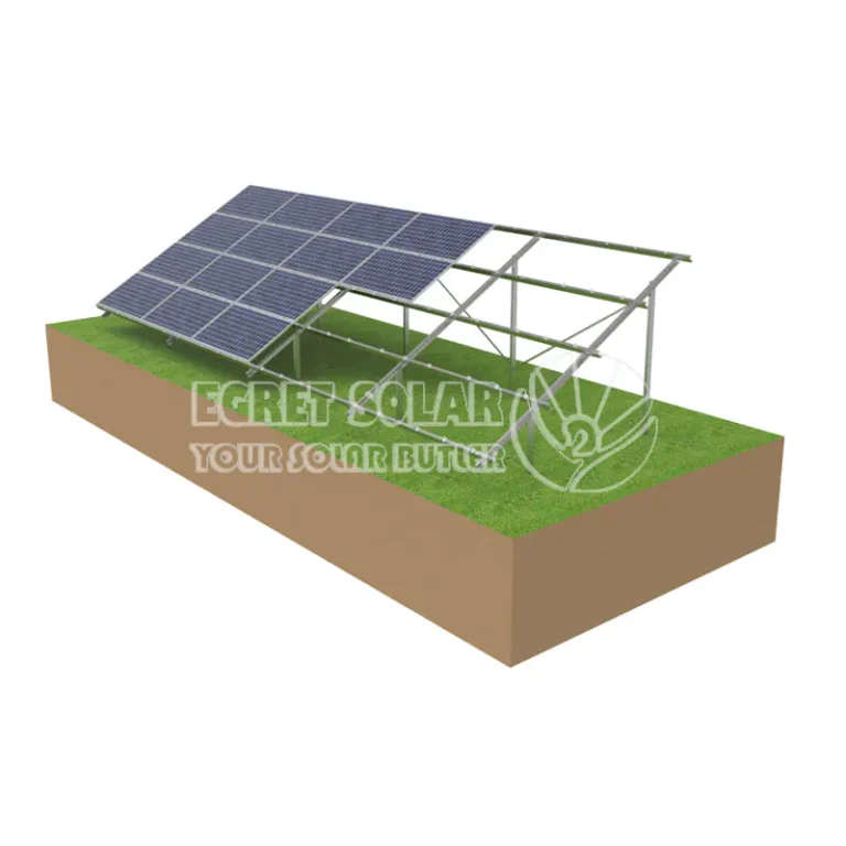 Double Post Solar Ground Mounting System